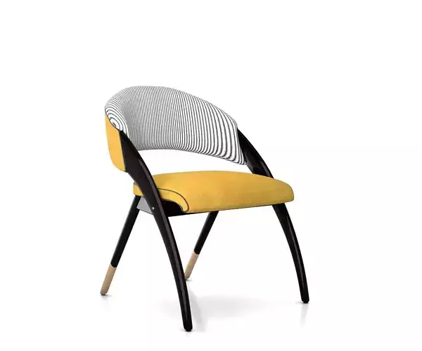 Velvet retro armchair