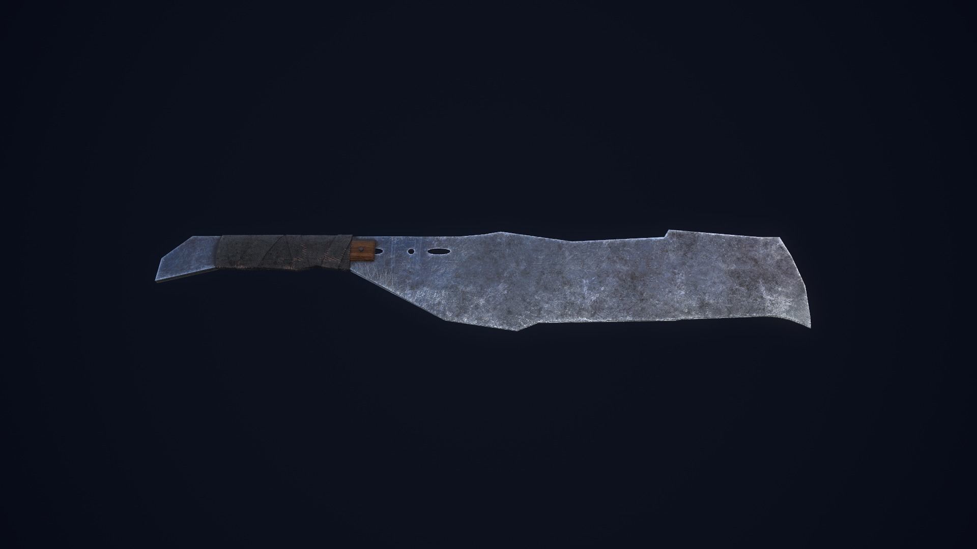 Apocalyptic Knife Low-poly 3D model_14