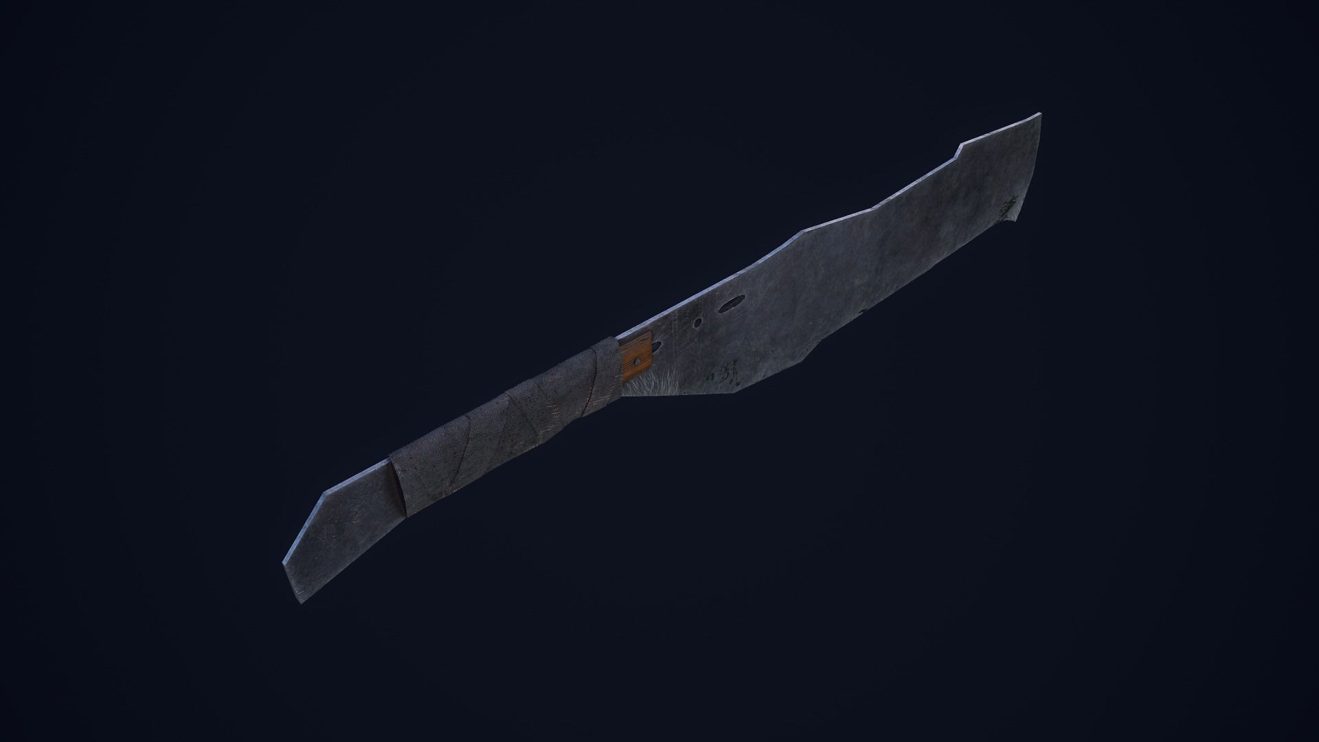 Apocalyptic Knife Low-poly 3D model_12