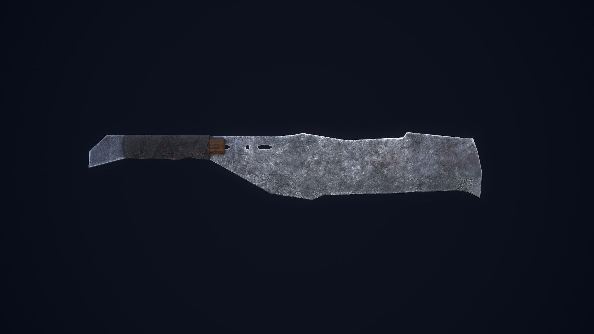 Apocalyptic Knife Low-poly 3D model_13