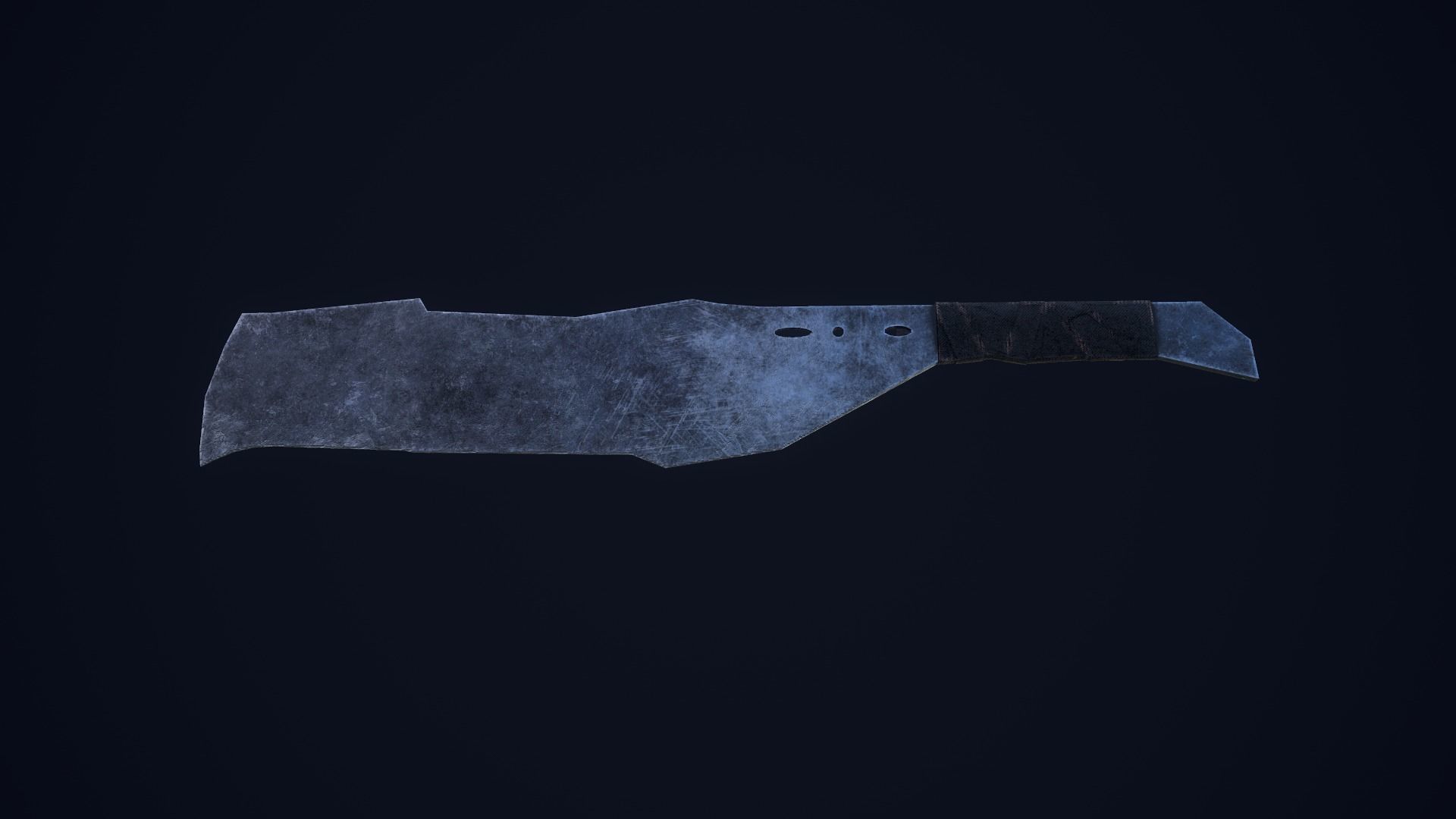 Apocalyptic Knife Low-poly 3D model_15