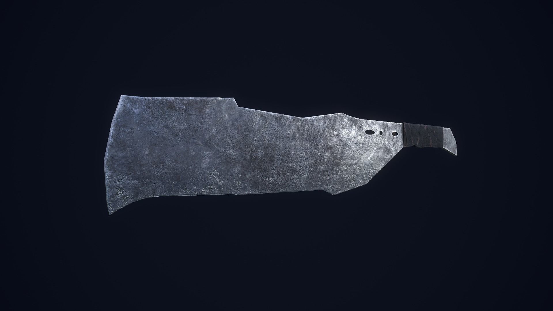 Apocalyptic Knife Low-poly 3D model_7