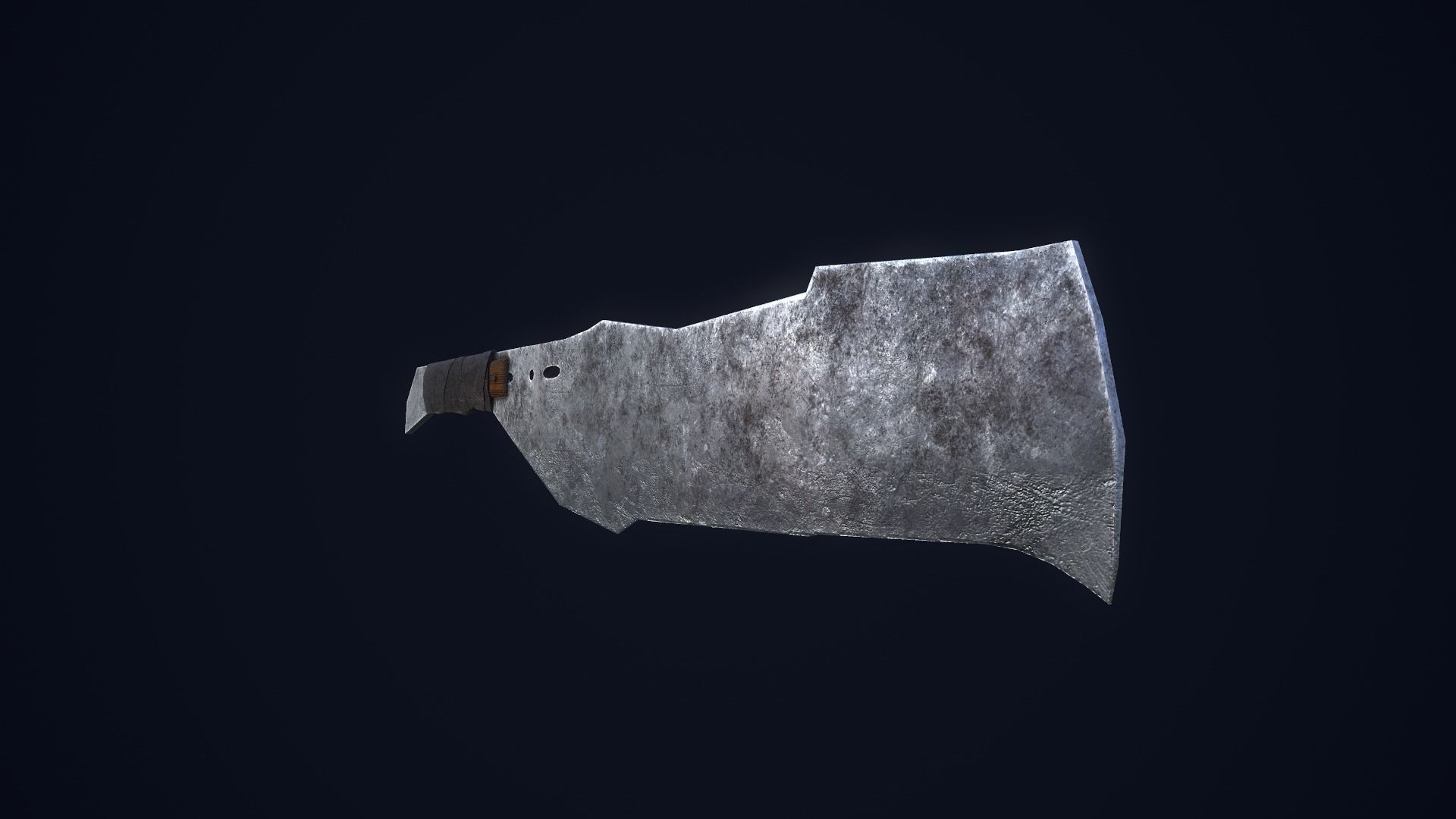 Apocalyptic Knife Low-poly 3D model_4