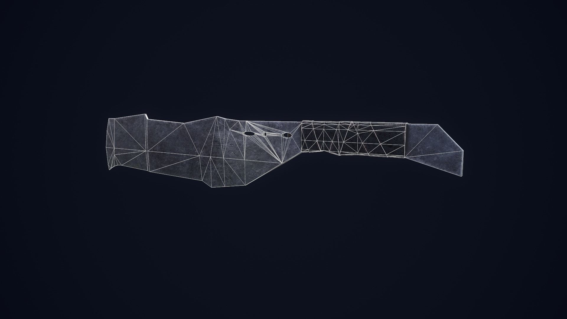 Apocalyptic Knife Low-poly 3D model_16
