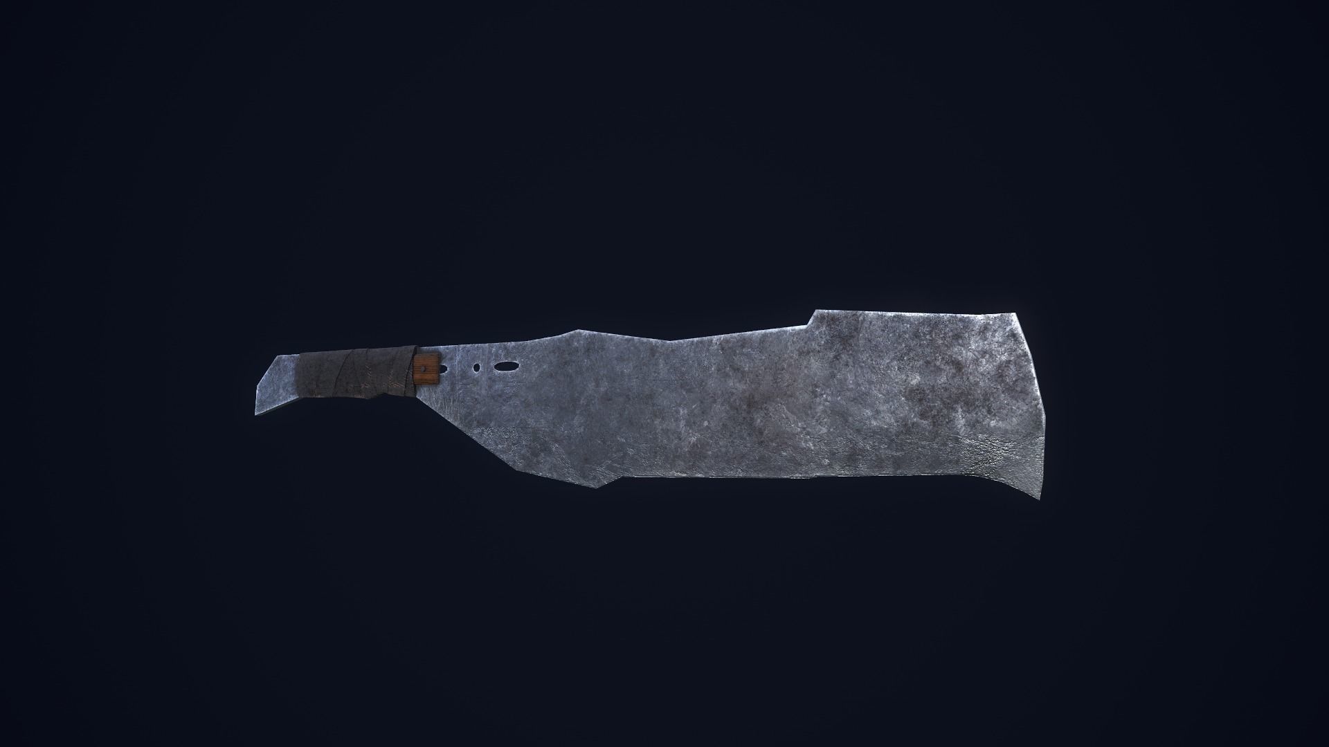 Apocalyptic Knife Low-poly 3D model_3