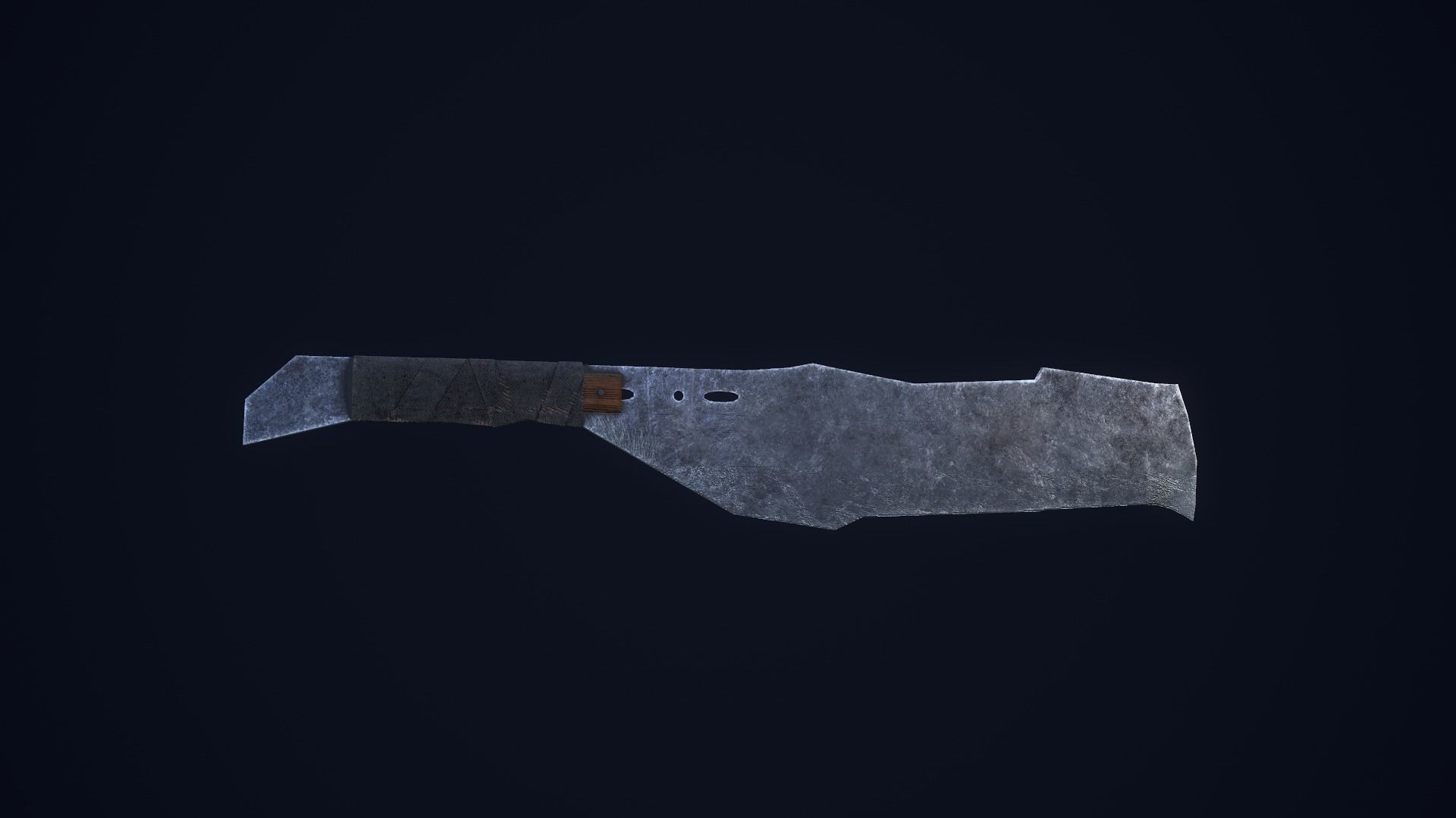 Apocalyptic Knife Low-poly 3D model_2
