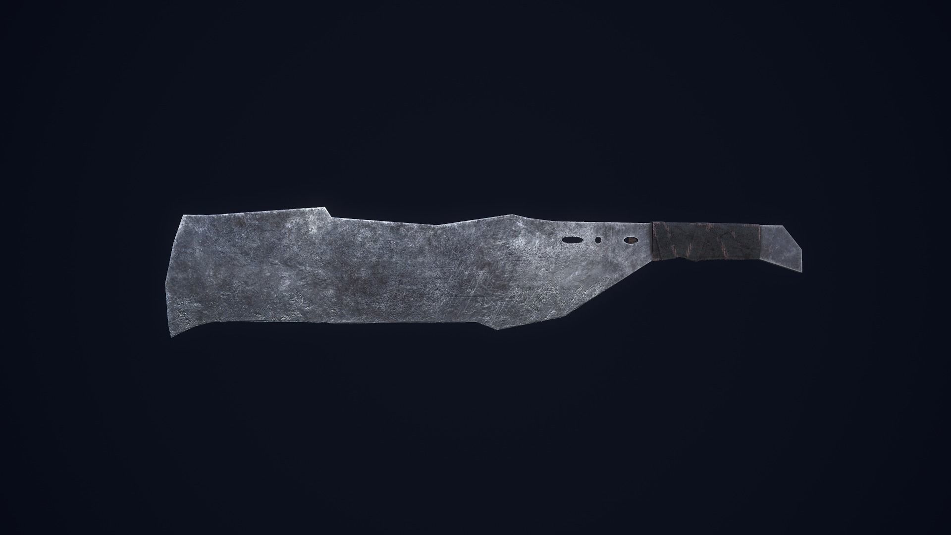 Apocalyptic Knife Low-poly 3D model_8