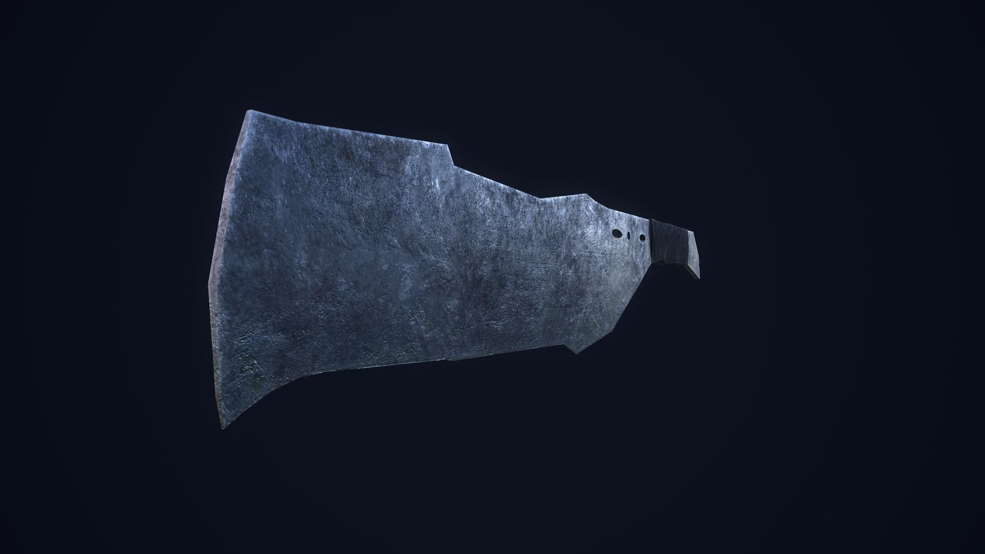Apocalyptic Knife Low-poly 3D model_6