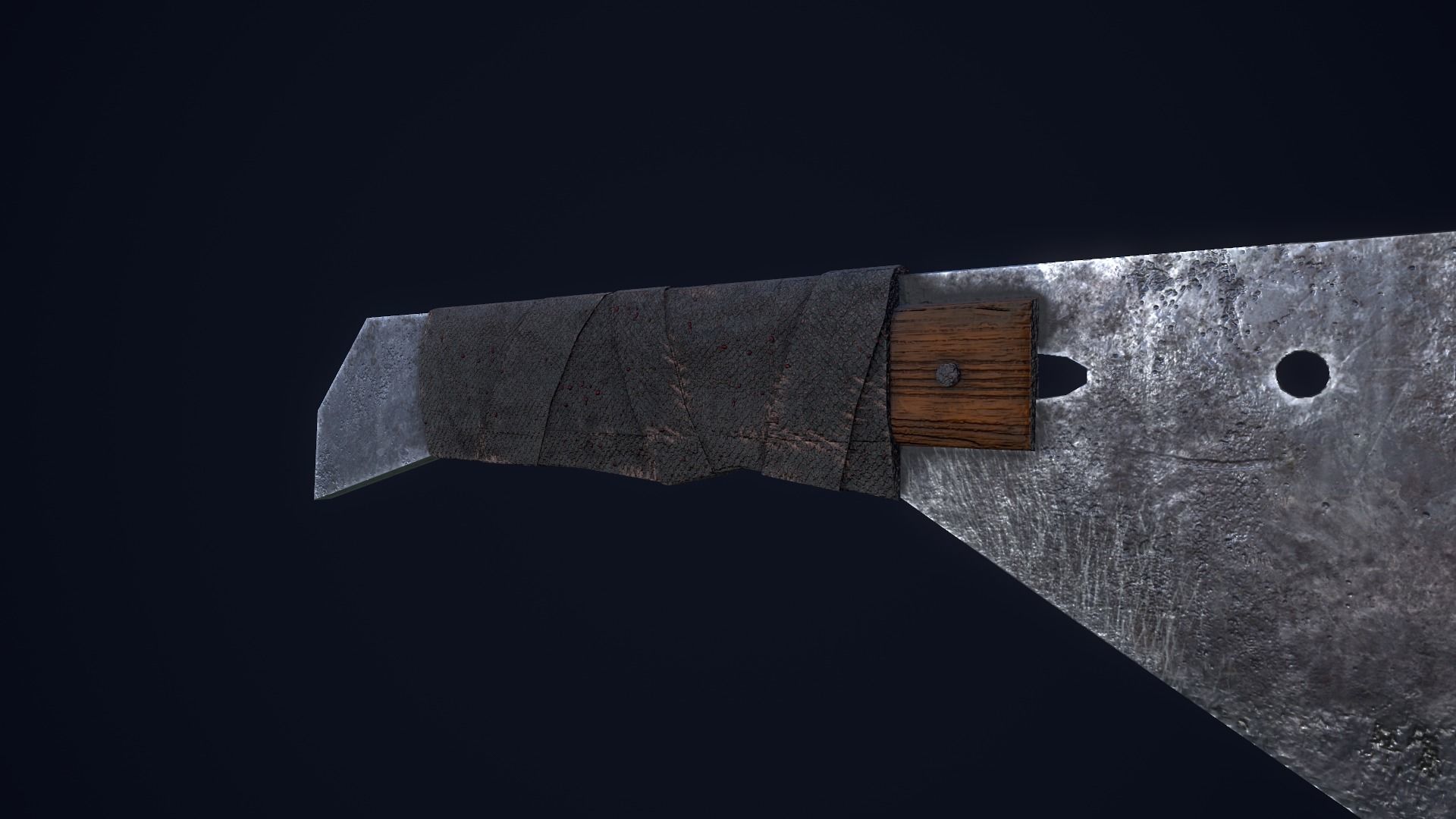 Apocalyptic Knife Low-poly 3D model_11