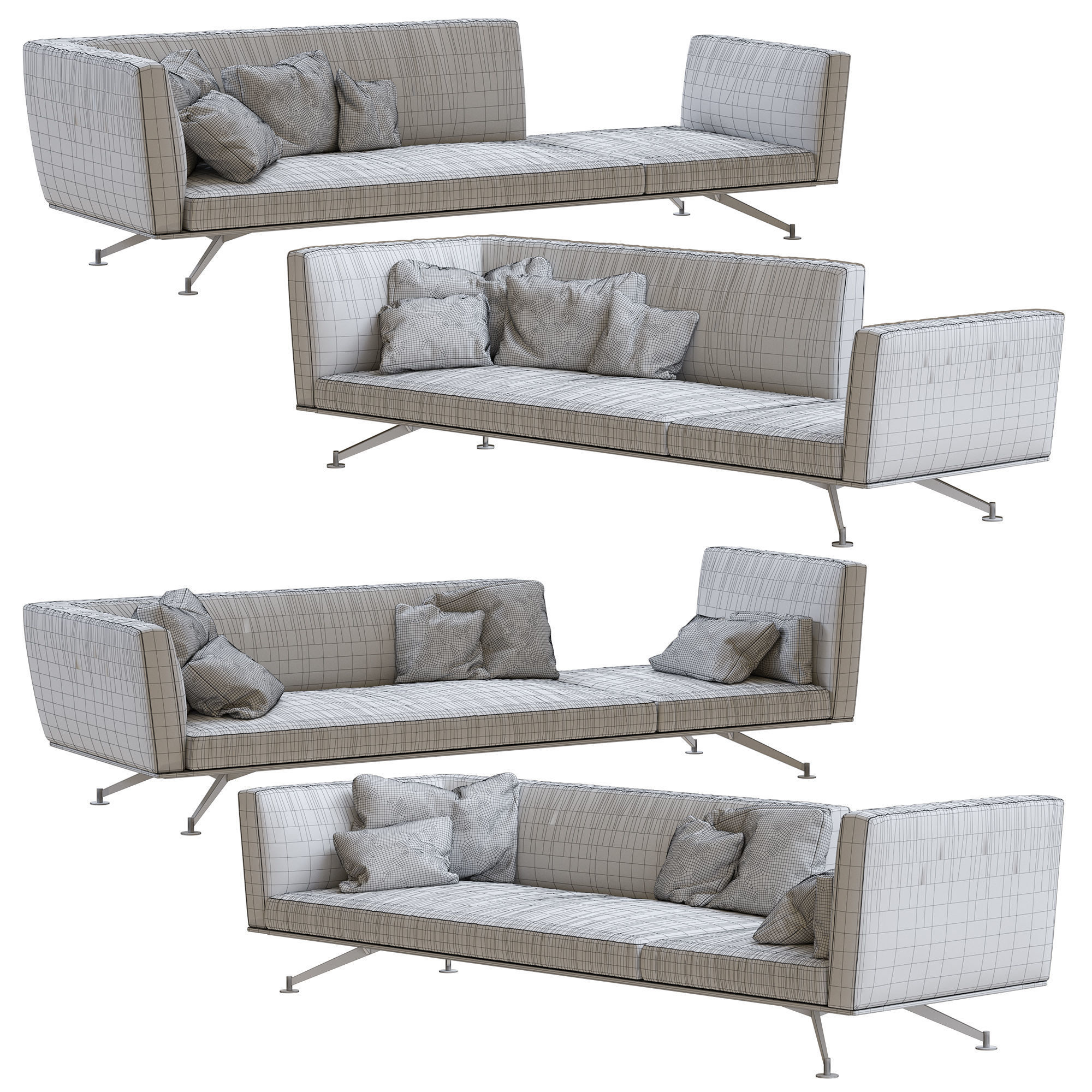Lema Neil Sofas pack 6 by Francesco Rota 3D model_1