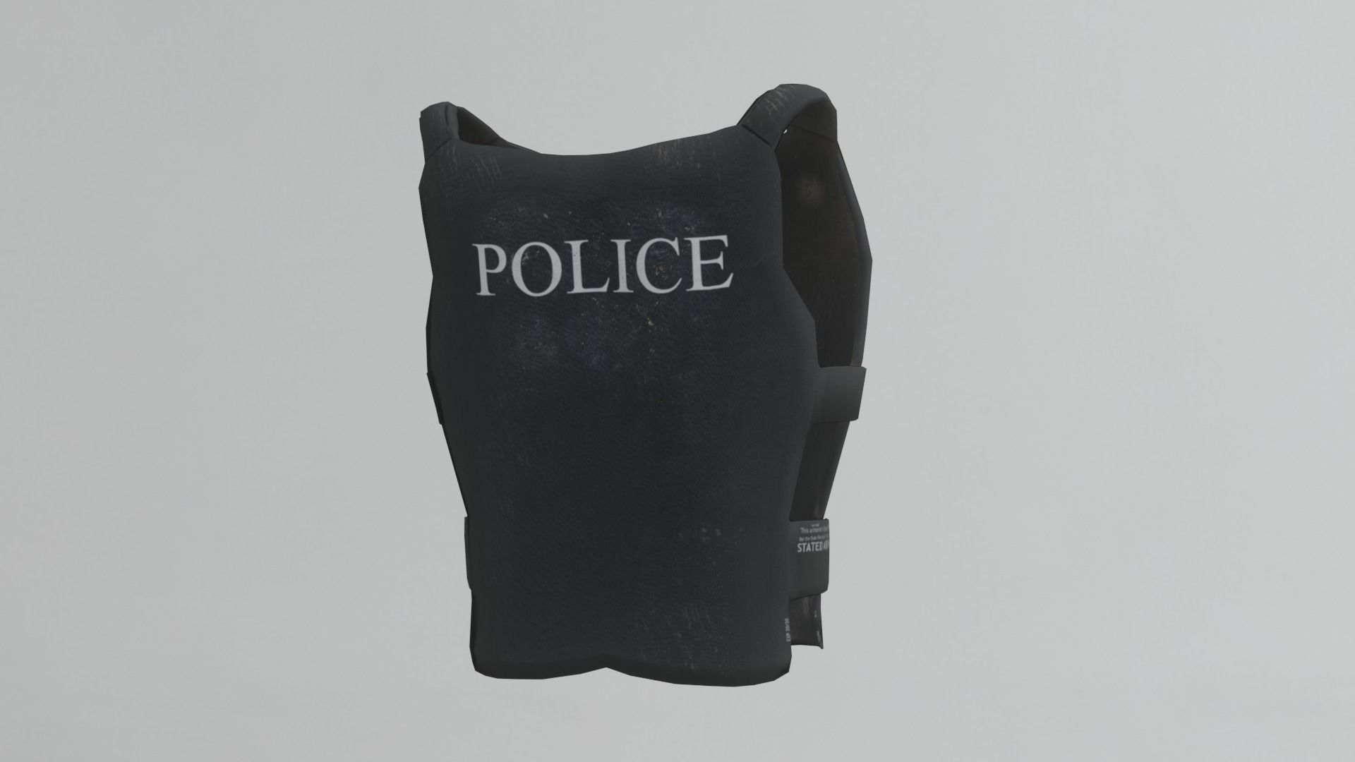 BulletProof Police Vest Low poly PBR Low-poly 3D model_1