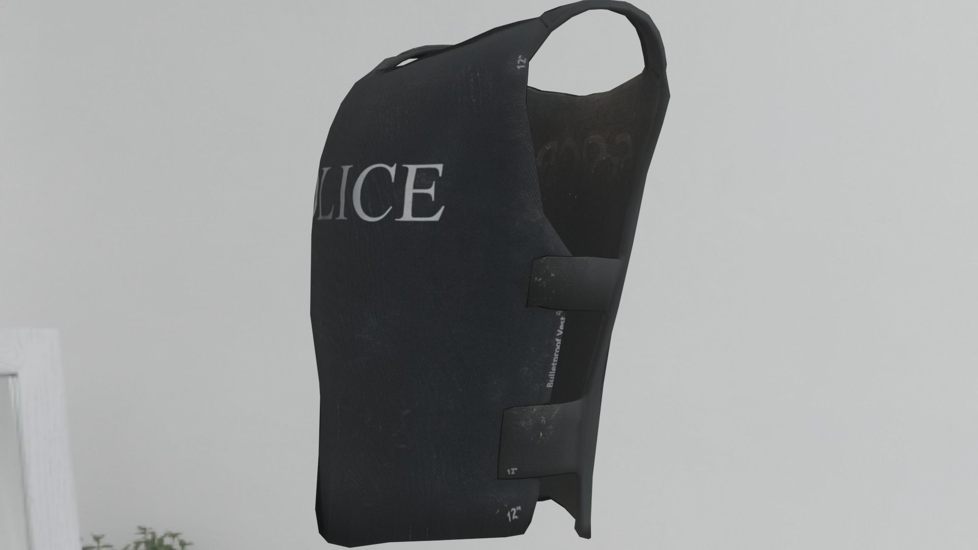 BulletProof Police Vest Low poly PBR Low-poly 3D model_2