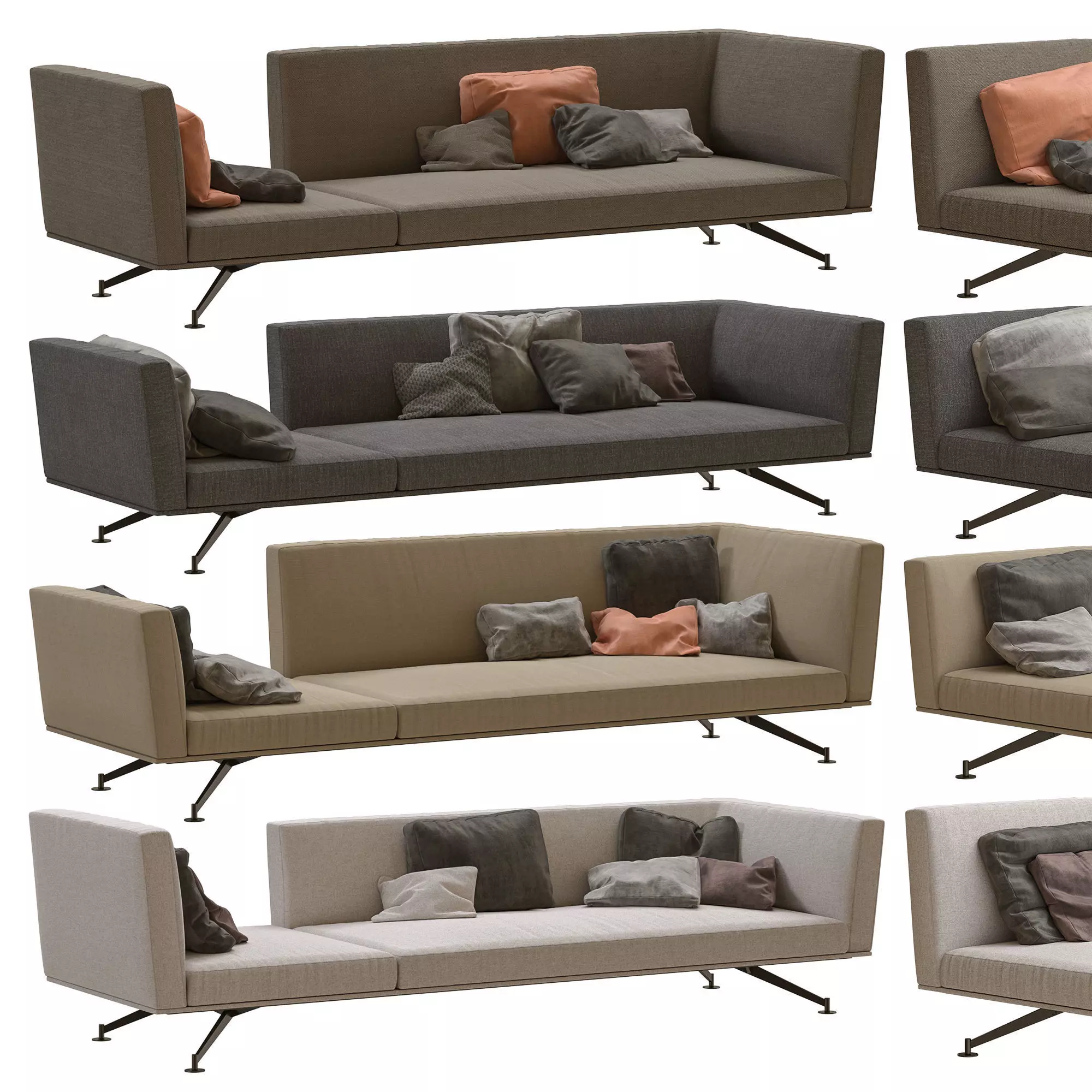 Lema Neil Sofas pack 1 by Francesco Rota 3D model_0