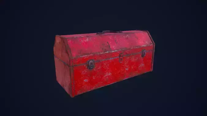 Toolbox chest Low-poly 3D model