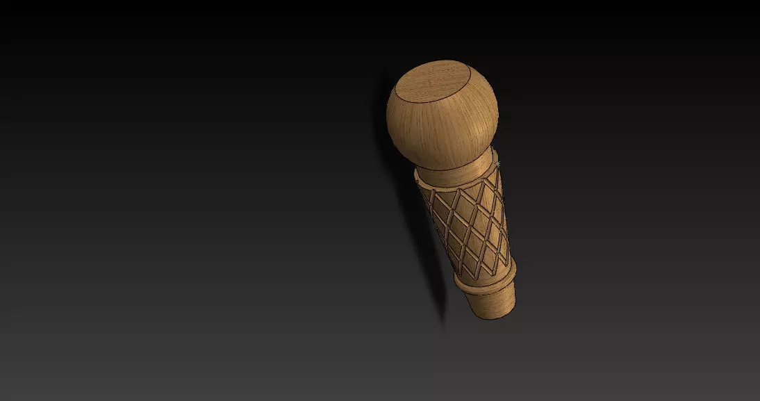 MODEL-7 wooden sword 3D model_0