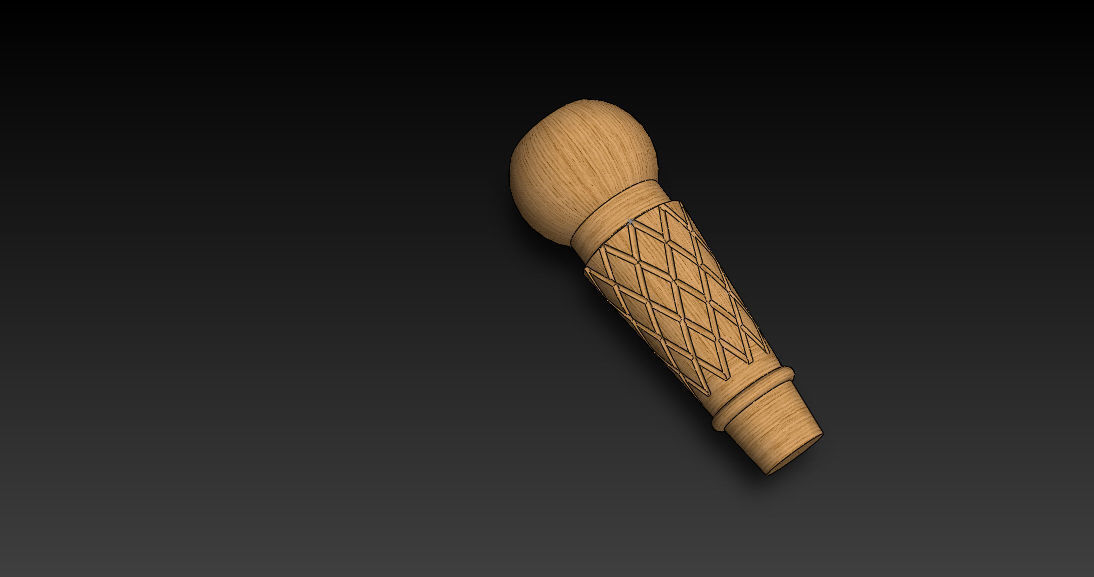 MODEL-7 wooden sword 3D model_1