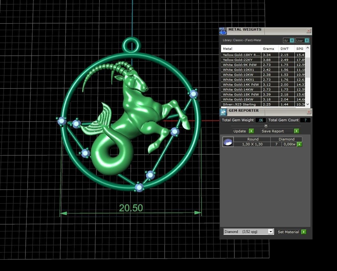 Capricorn constellation 3D print model_1
