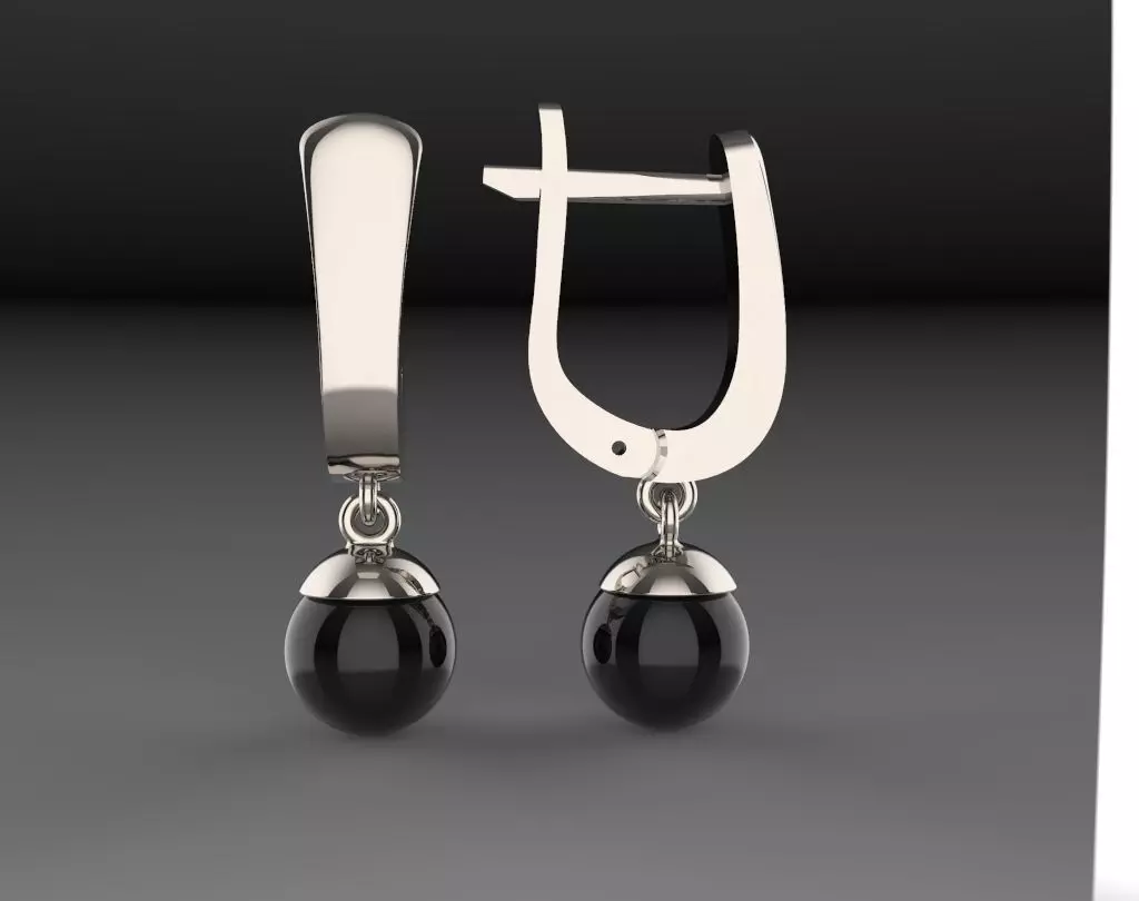Earrings Elegant 3D print model