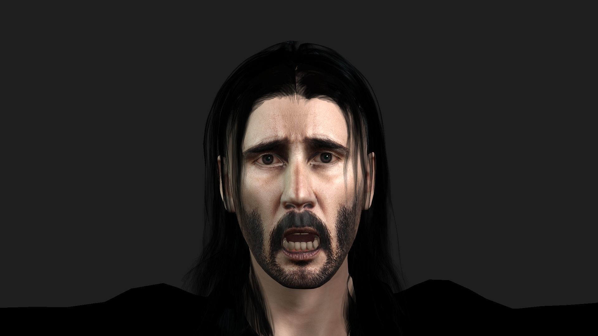 Character design John Wick keanu reeves  animation 3D model_12