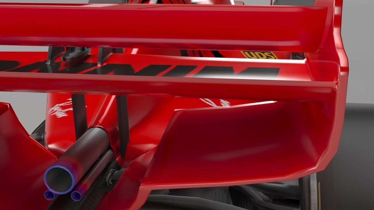 f1 scuderia ferrari 2021 - 2023 concept Low-poly 3D model_22