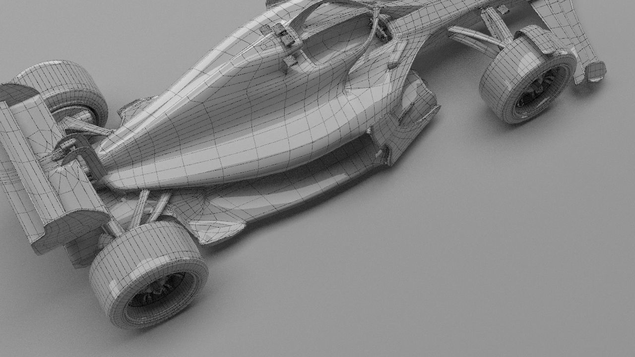 f1 scuderia ferrari 2021 - 2023 concept Low-poly 3D model_46