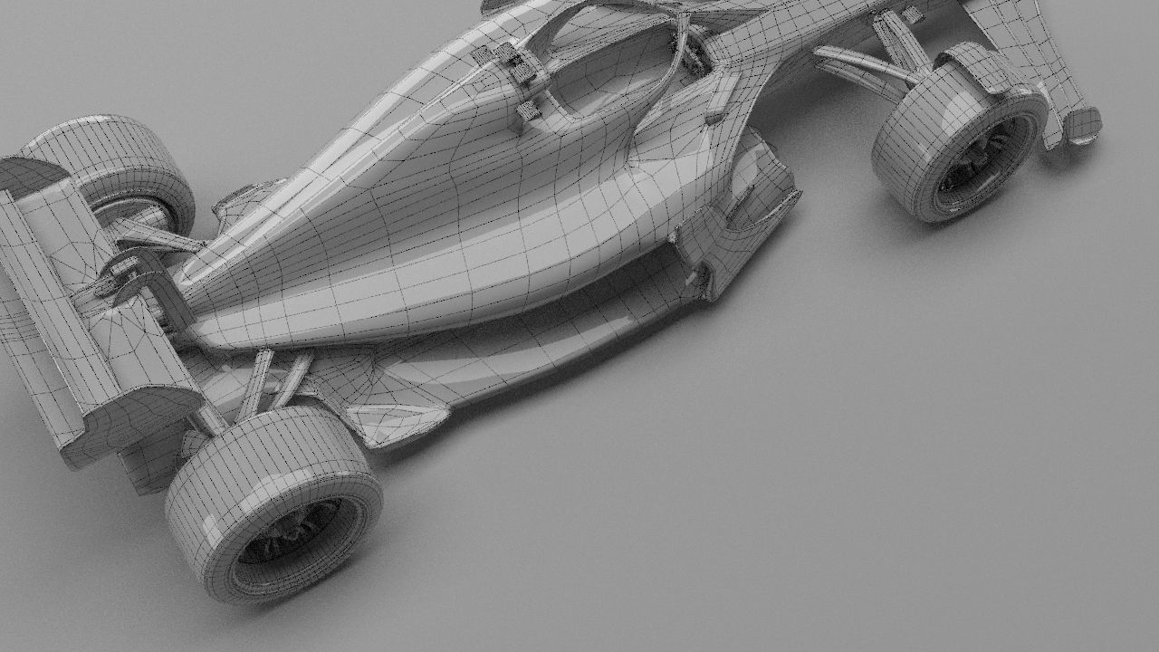 f1 scuderia ferrari 2021 - 2023 concept Low-poly 3D model_43