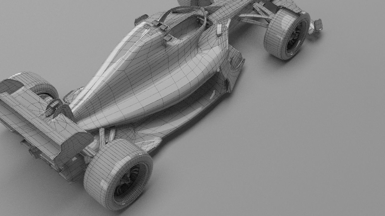 f1 scuderia ferrari 2021 - 2023 concept Low-poly 3D model_38