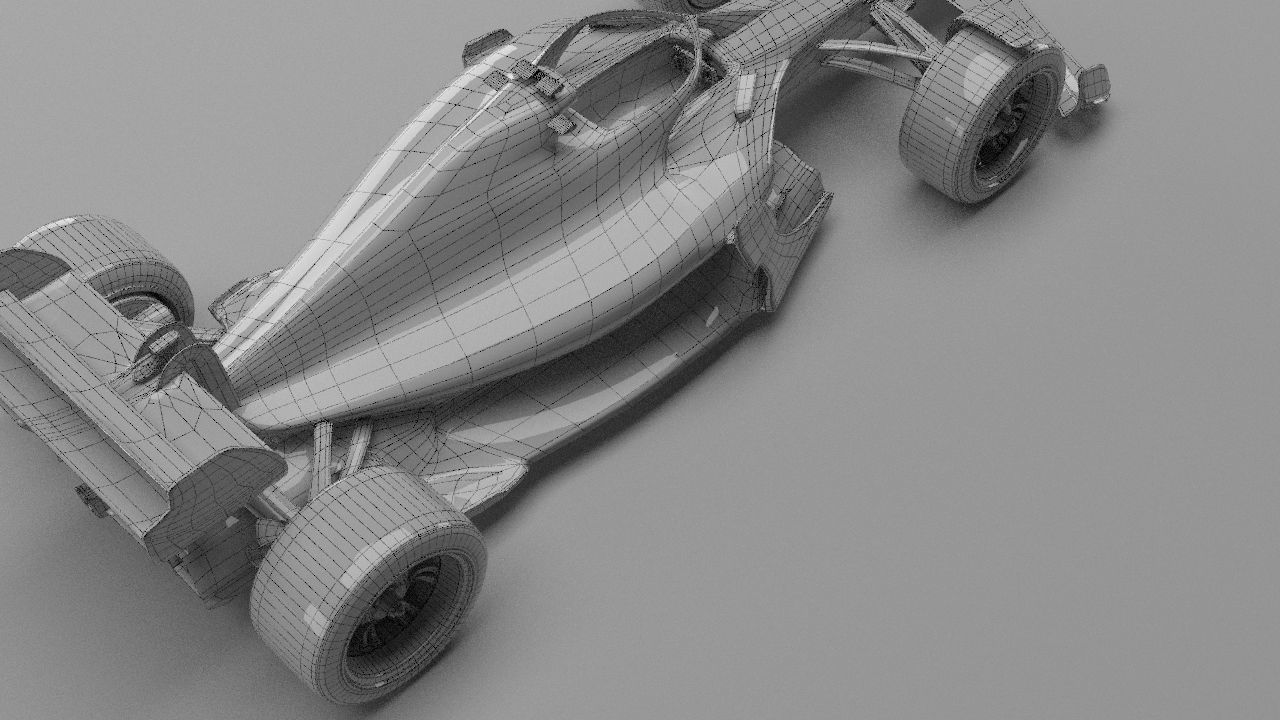 f1 scuderia ferrari 2021 - 2023 concept Low-poly 3D model_39