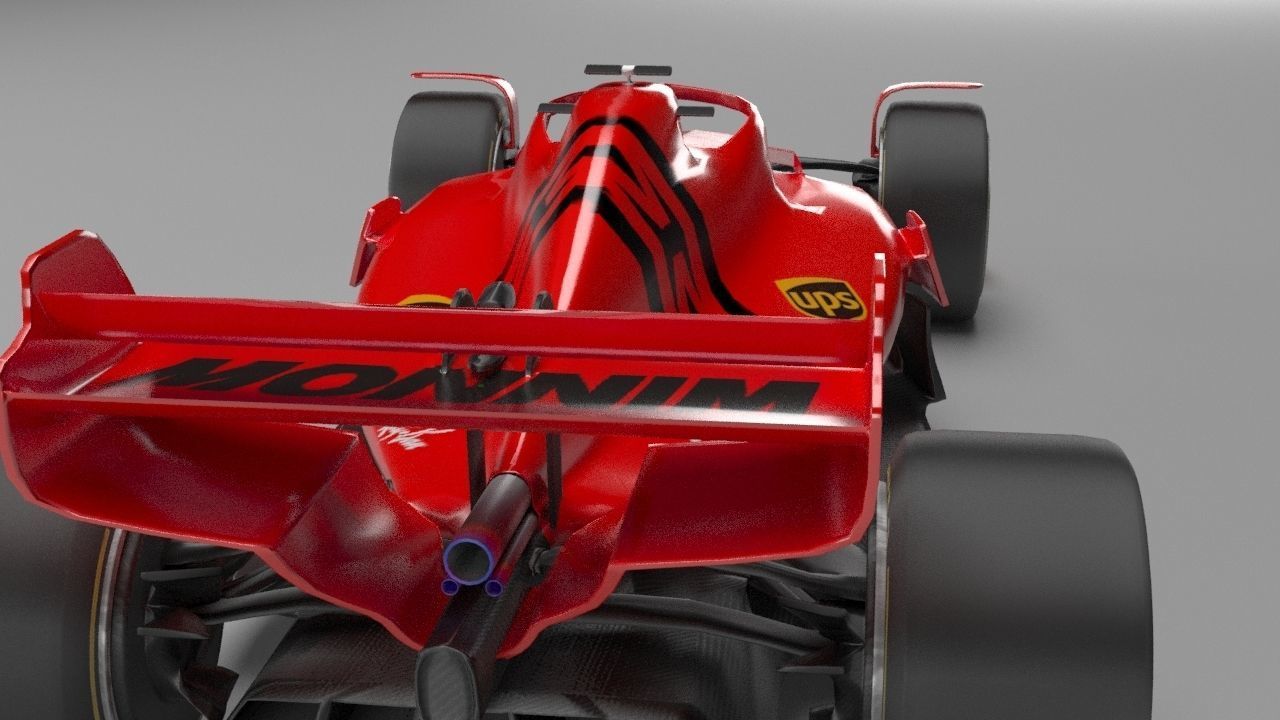 f1 scuderia ferrari 2021 - 2023 concept Low-poly 3D model_23