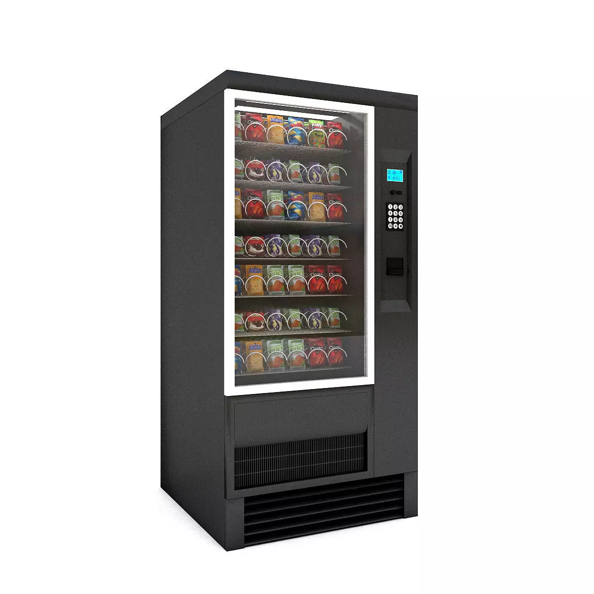3D Vending Machine Low-poly 3D model_0