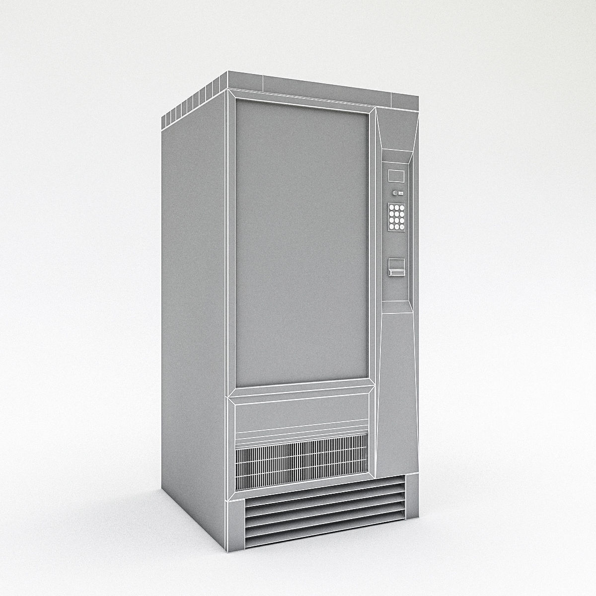 3D Vending Machine Low-poly 3D model_4