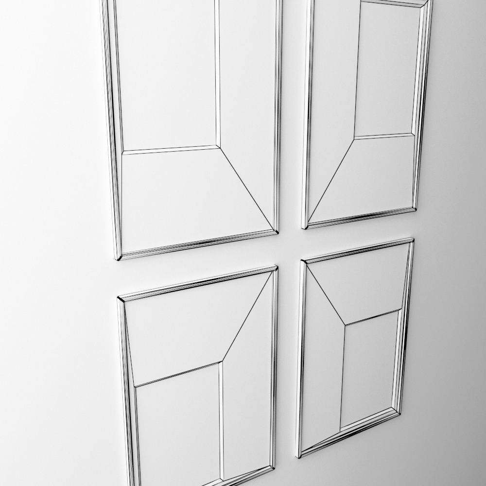 frame3 2x2 vert out of center-13 3D model_3