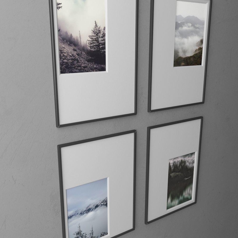 frame3 2x2 vert out of center-20 3D model_1