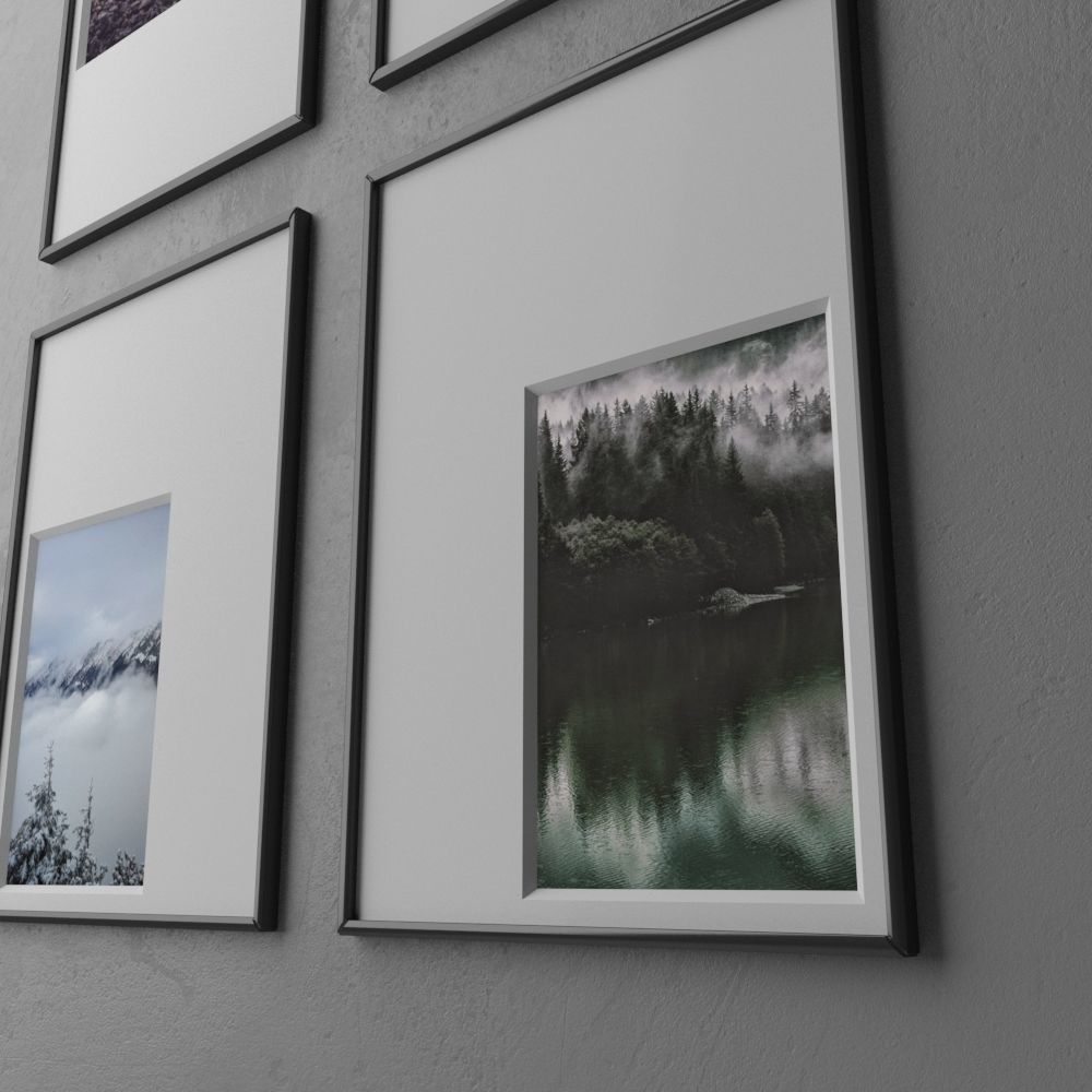 frame3 2x2 vert out of center-20 3D model_2