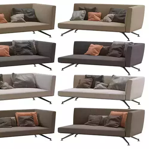 Lema Neil Sofas pack 5 by Francesco Rota 3D model