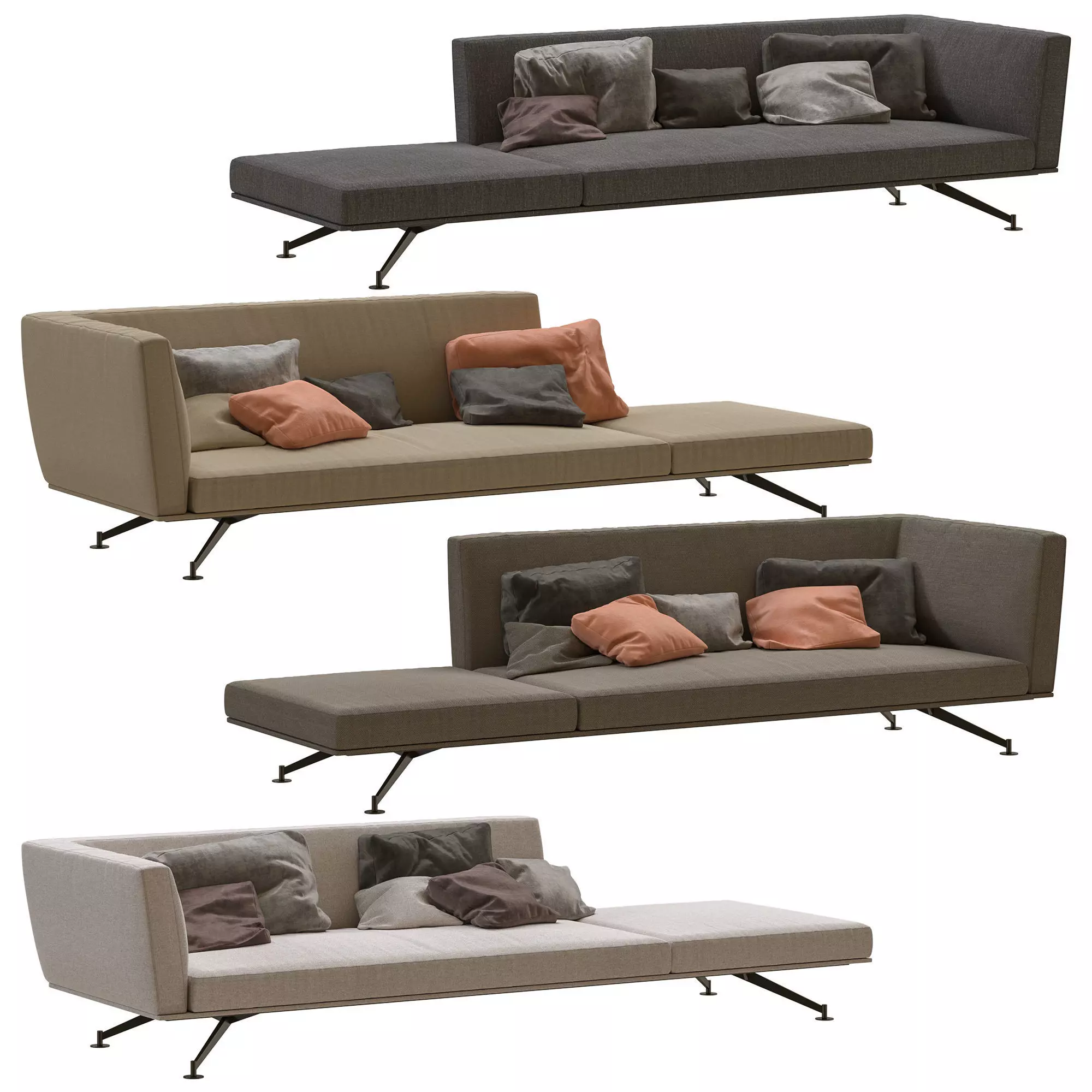 Lema Neil Sofas pack 2 by Francesco Rota 3D model_0