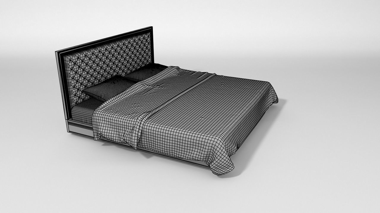 bed for relax luxury 3D model_6