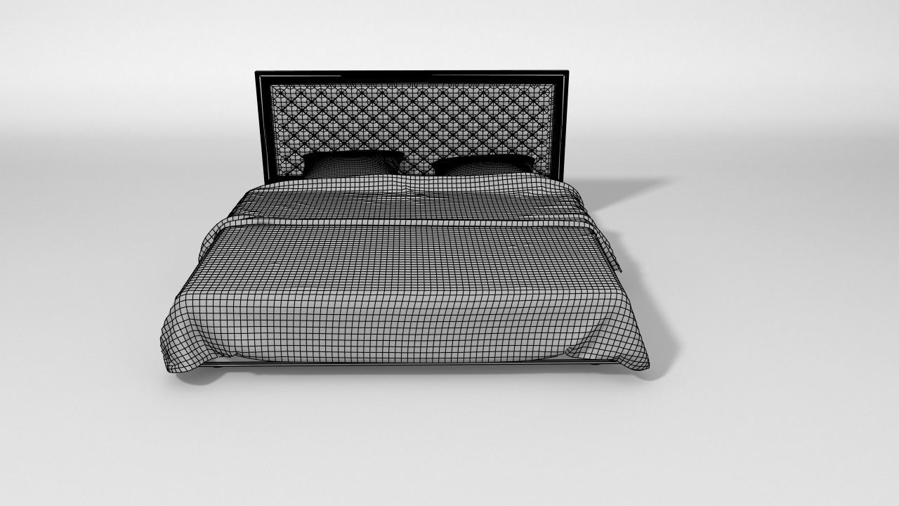 bed for relax luxury 3D model_5
