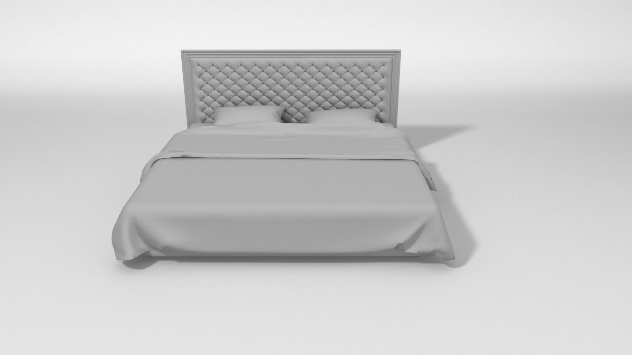 bed for relax luxury 3D model_1