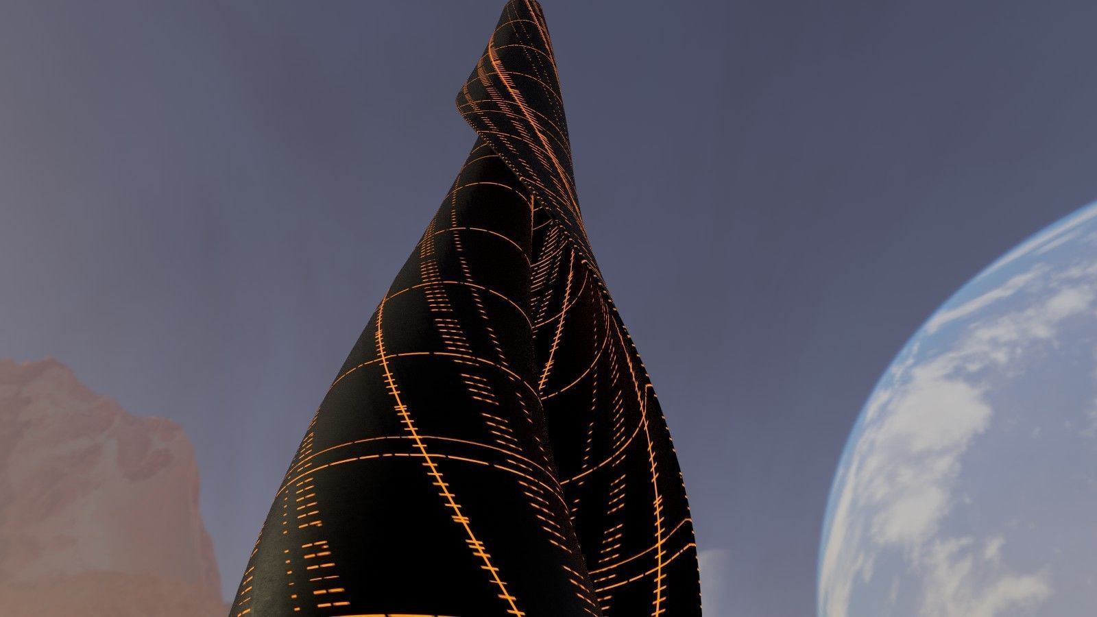 Sci Fi Tower 3D model_3