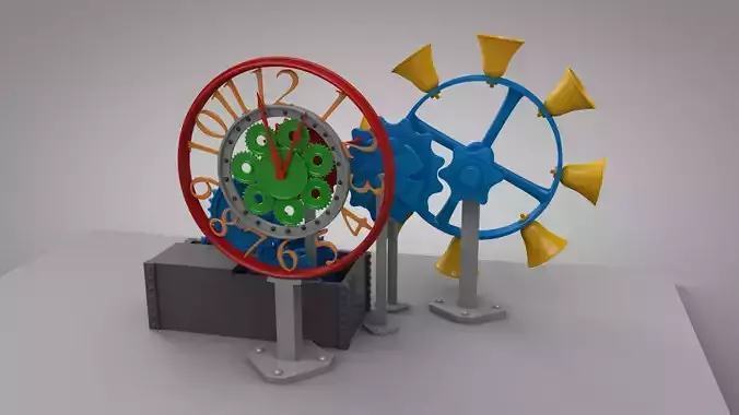 Machine toy wheel 3D model