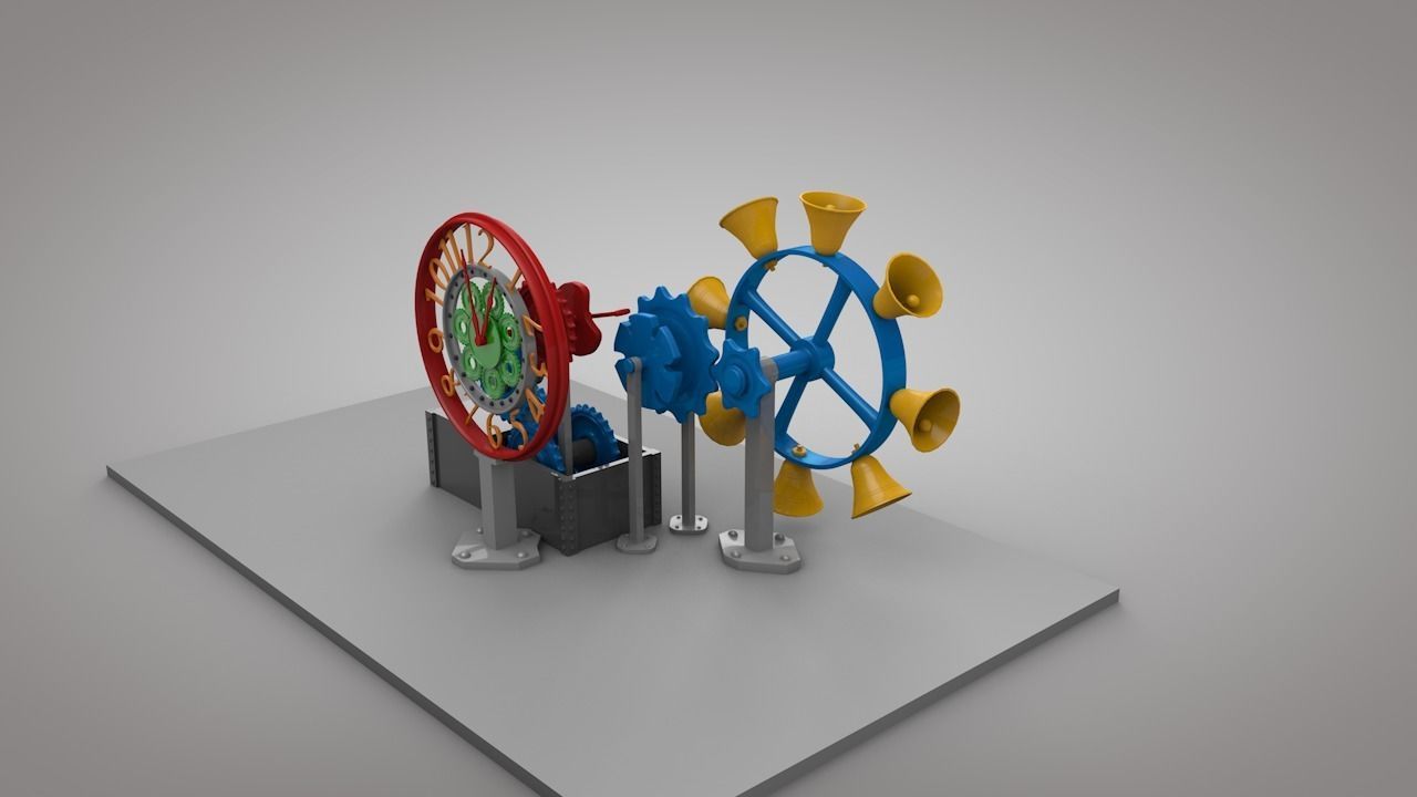 Machine toy wheel 3D model_3