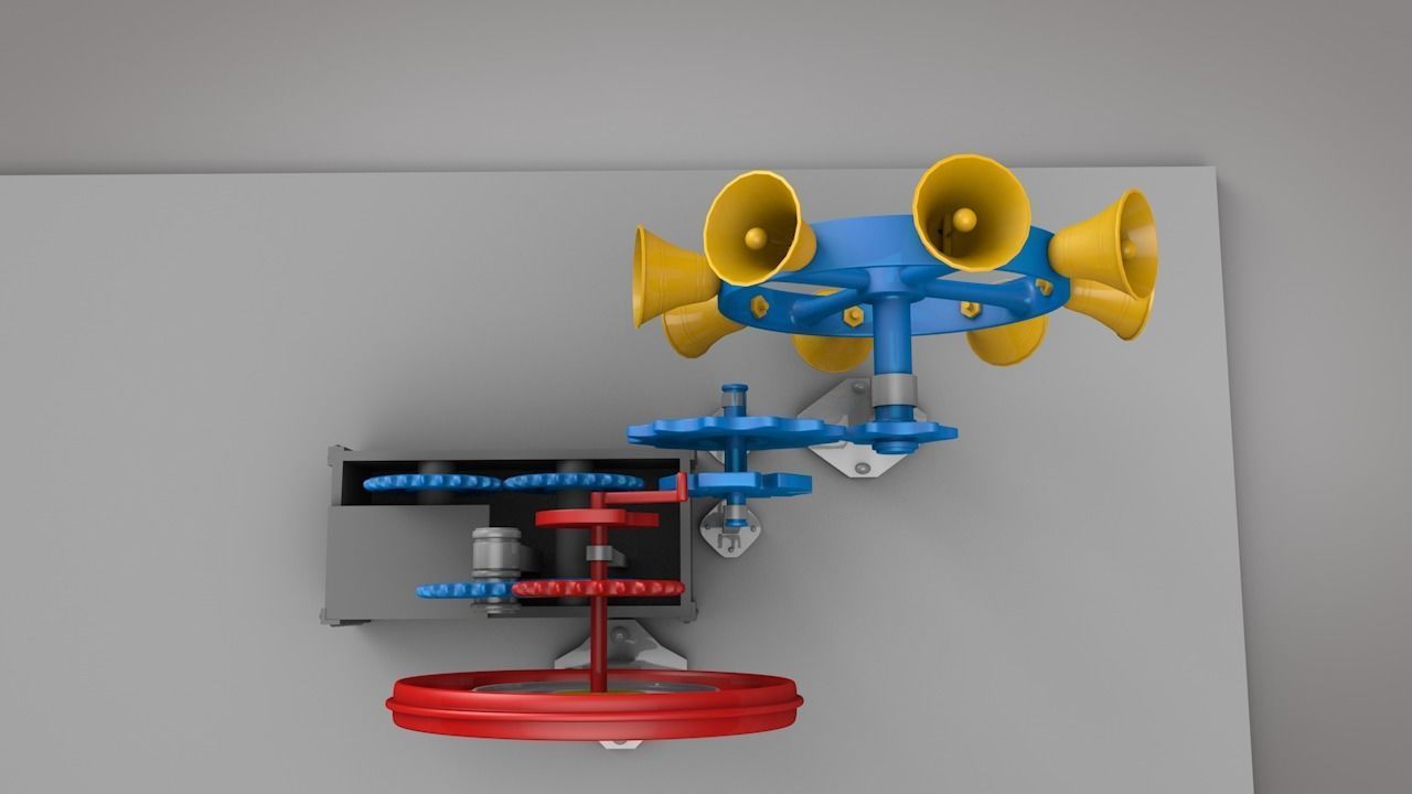 Machine toy wheel 3D model_4
