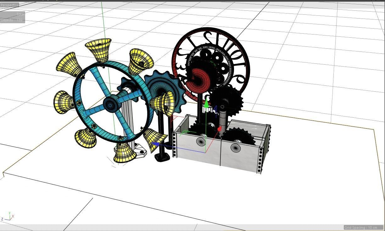 Machine toy wheel 3D model_5
