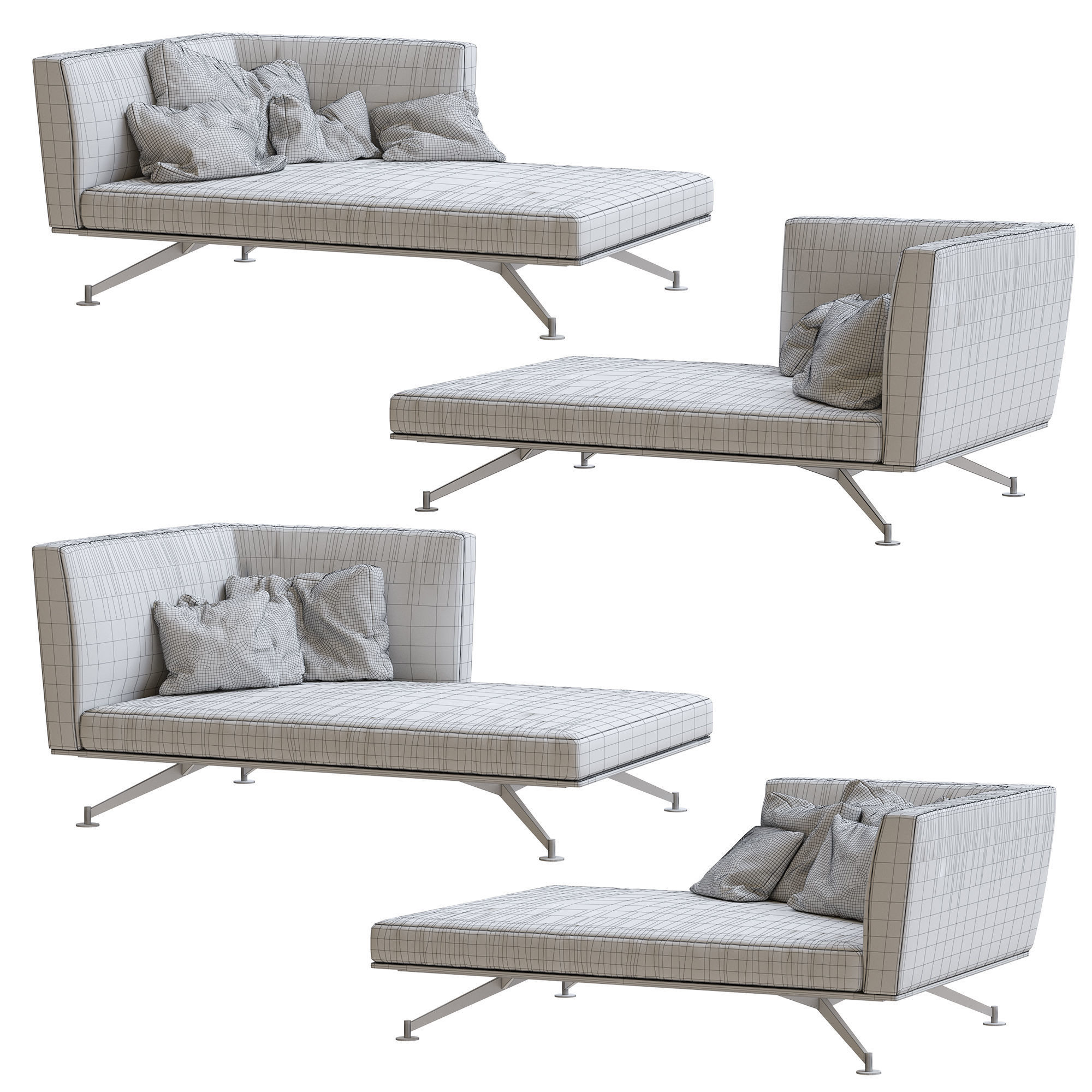 Lema Neil Sofas pack 3 by Francesco Rota 3D model_1