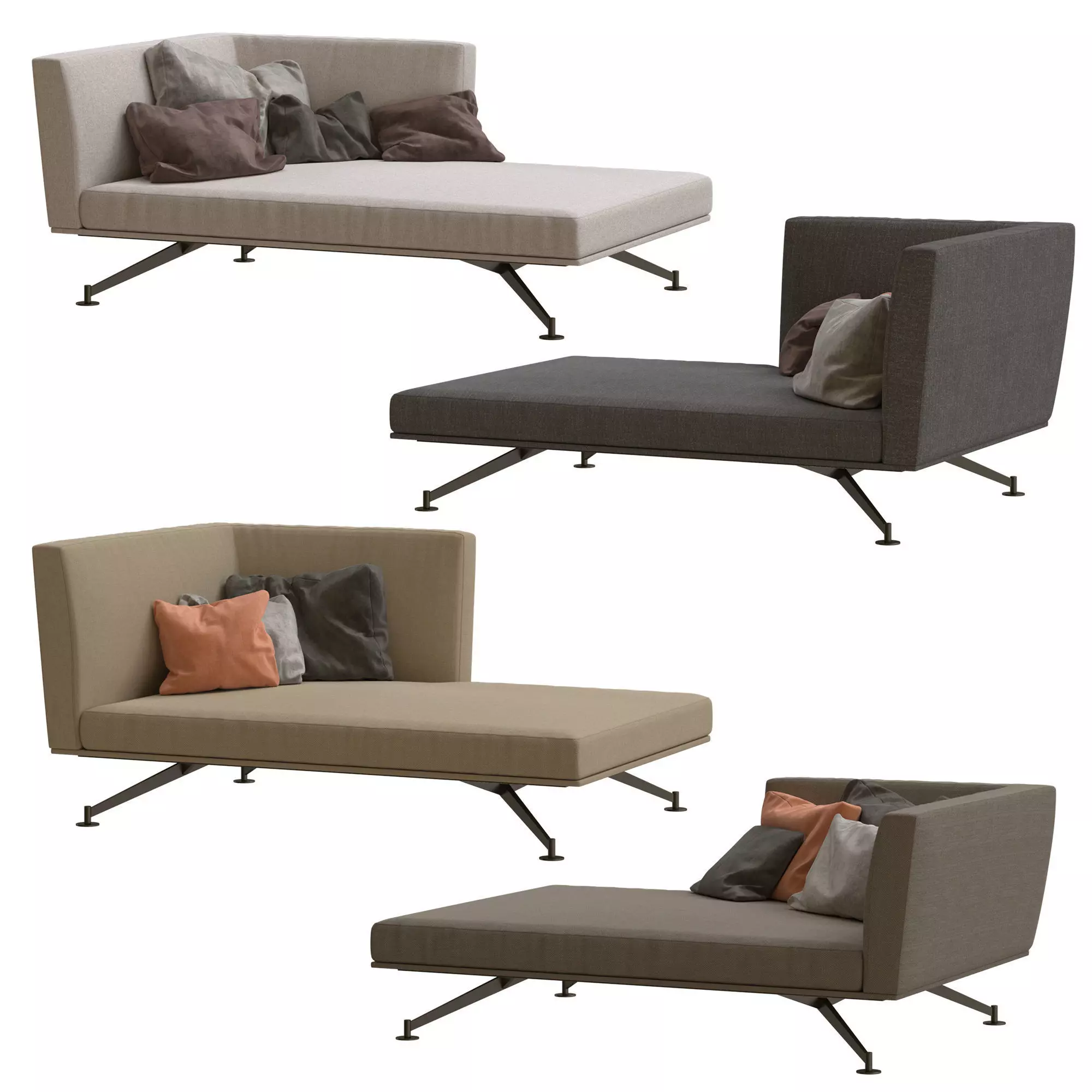Lema Neil Sofas pack 3 by Francesco Rota 3D model_0