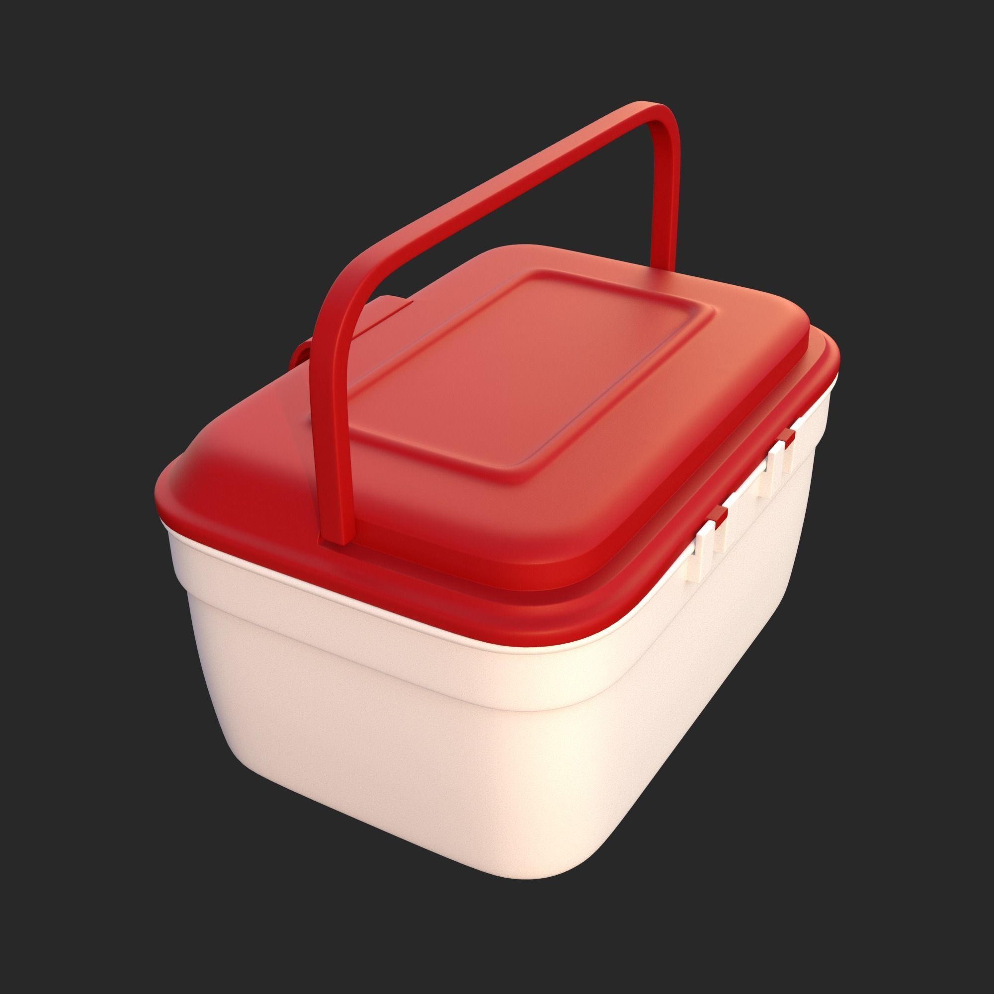 First Aid Box Low-poly 3D model_11