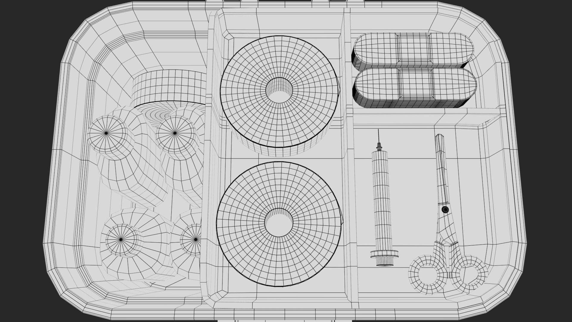 First Aid Box Low-poly 3D model_37