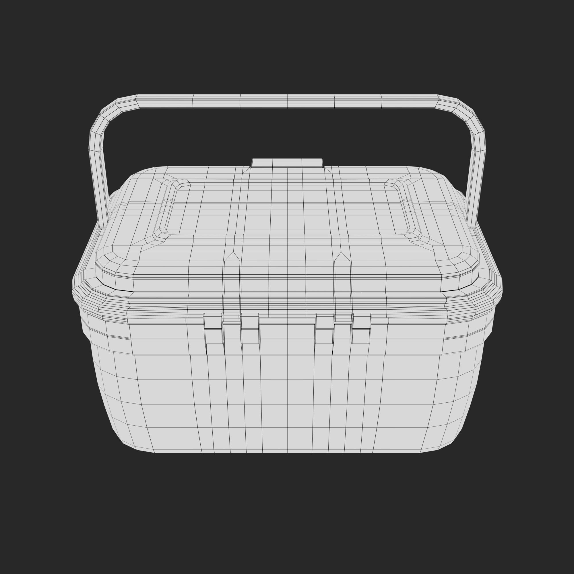 First Aid Box Low-poly 3D model_28