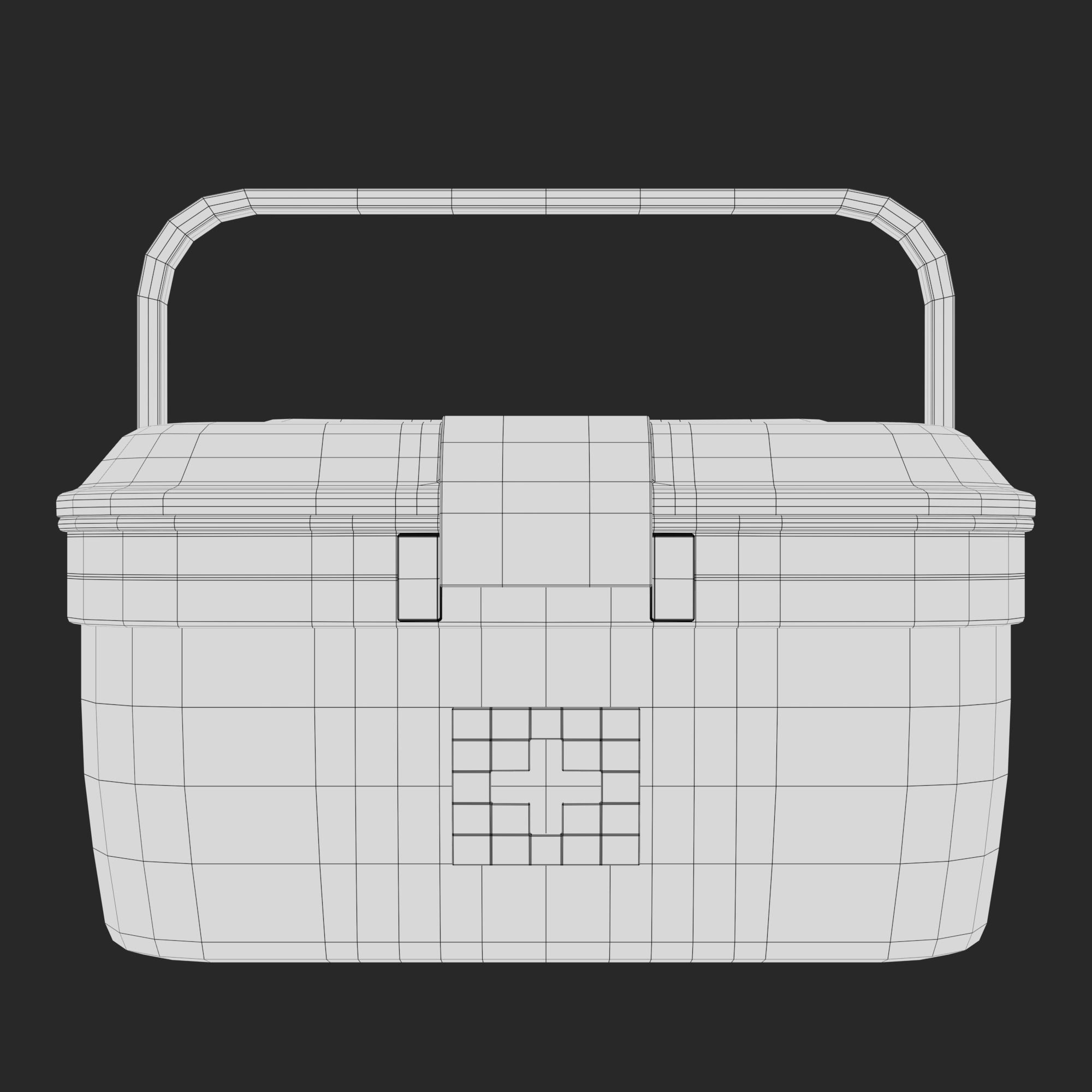 First Aid Box Low-poly 3D model_31